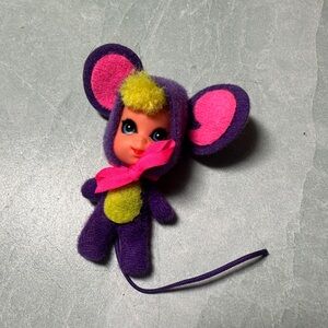 Vintage Liddle Kiddles Miss Mouse In Little Purple Suit Animiddle Mattel Pin